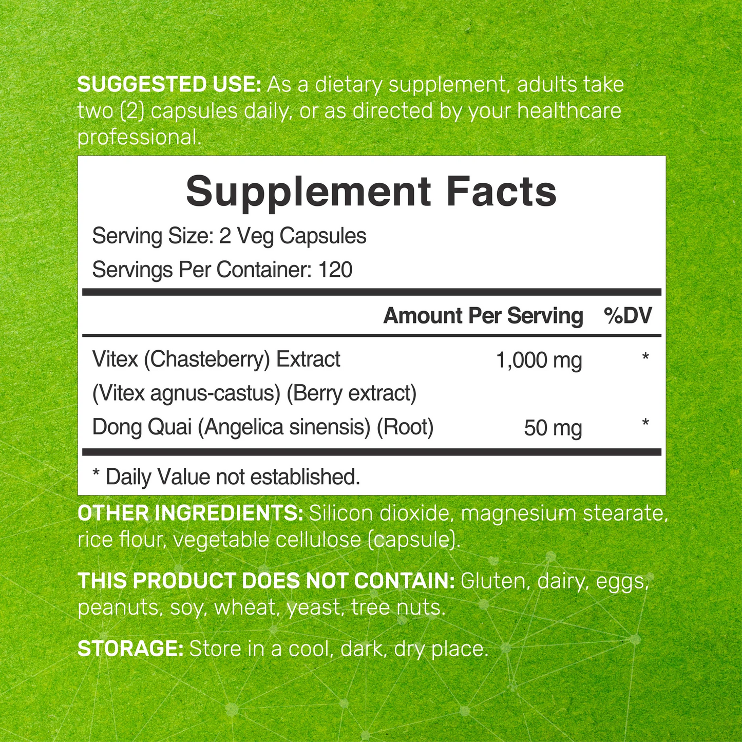 Deal Supplement Vitex Plus for Women 1000mg 240 Veggie Capsules