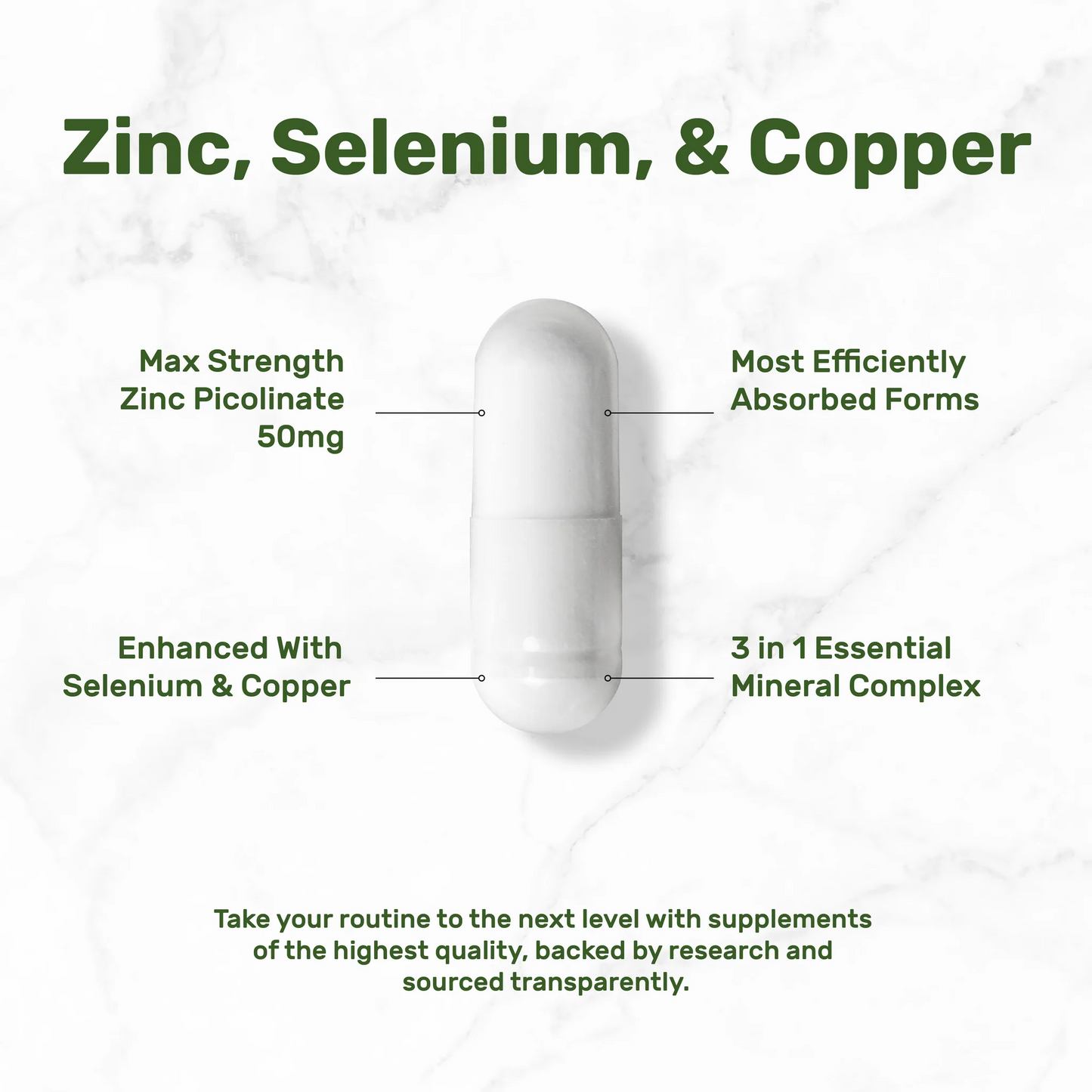 Deal Supplement Zinc 50mg with Selenium + Copper, 240 Capsules