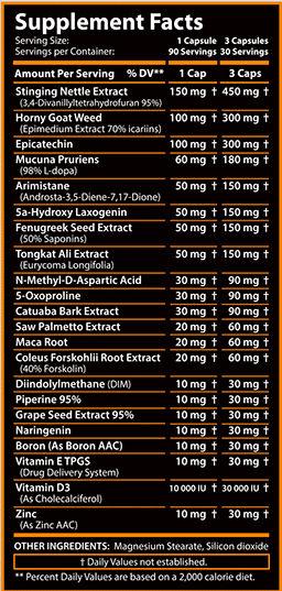 Revange Hardcore Alpha Male - 90 Capsules