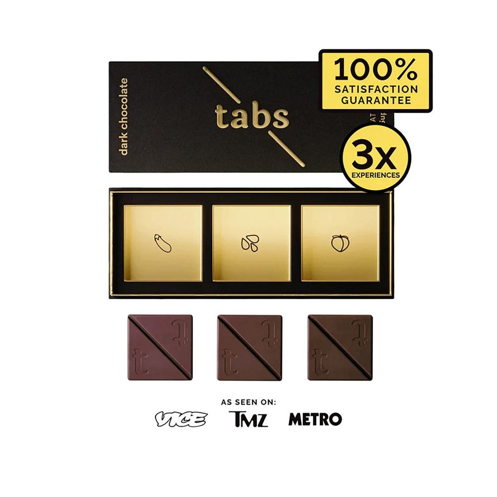Dark Chocolate Tabs – 3 Chocolate Squares