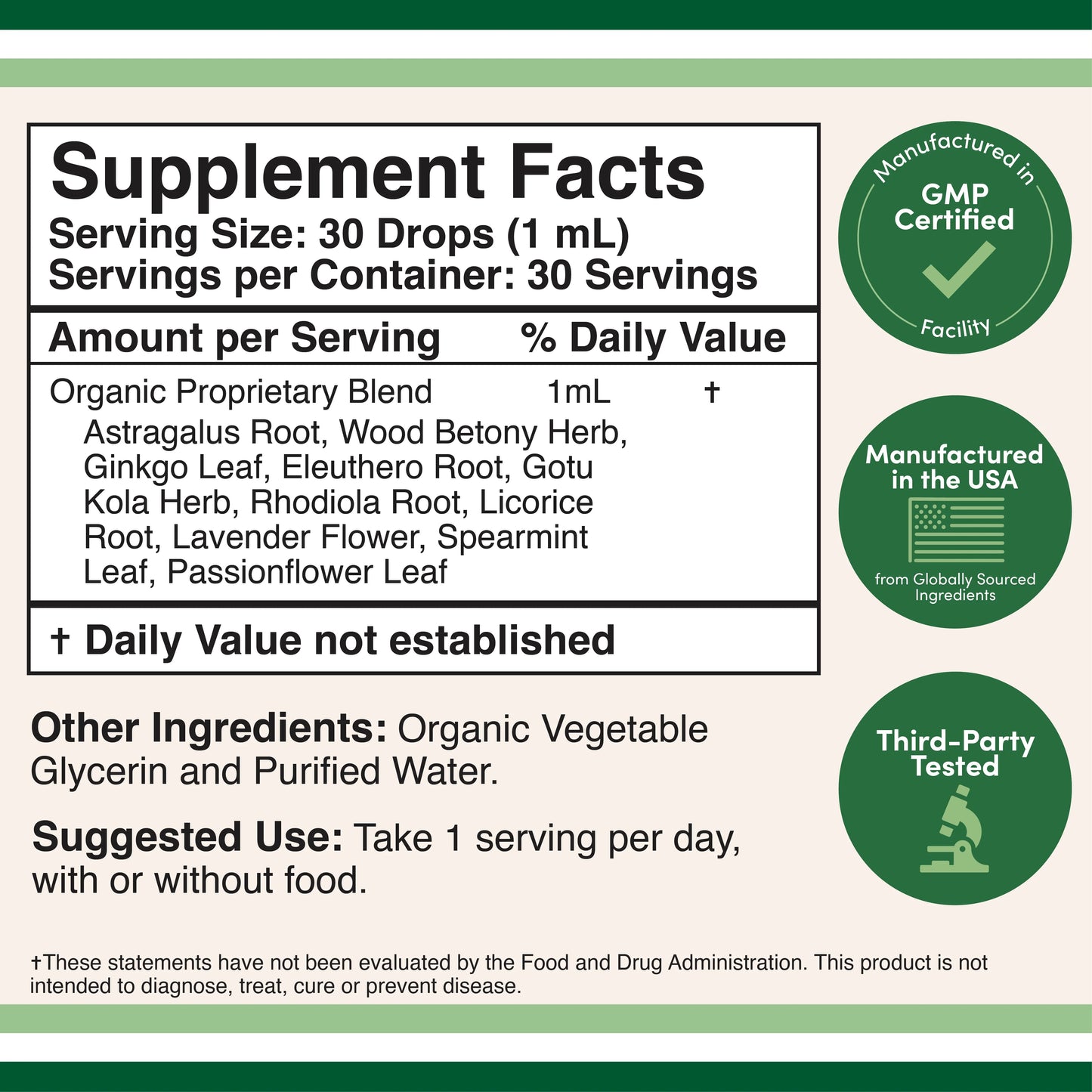 Double Wood Adrenal Support Liquid Drops 30 Ml