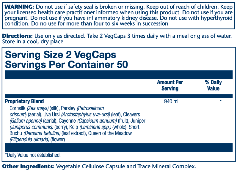 Solaray Kidney Blend SP-6 100 caps