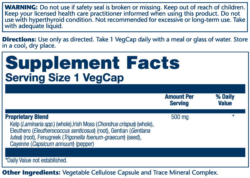 Solaray Thyroid Blend Sp-31 100 Caps