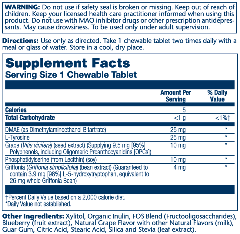 Solaray Focus For Children 60 chewables