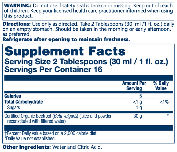 Solaray Organic Beet Root Juice 473ml