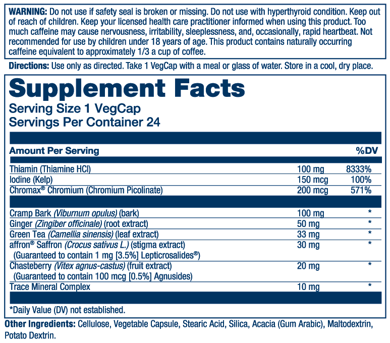 Solaray Her Life Stages Pms & Menstrual 24 Caps