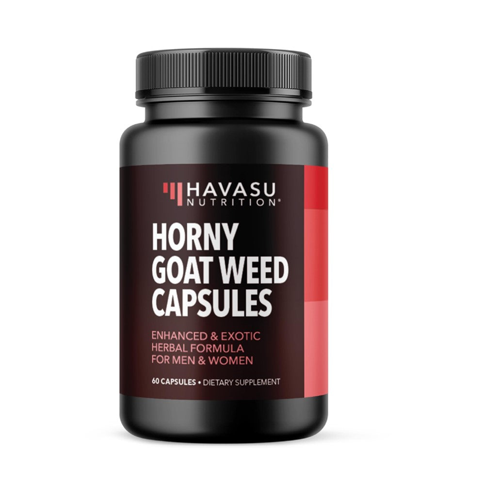 Havasu Nutrition Horny Goat Weed – Enhanced Herbal Formula for Men & Women | 60 Capsules Dietary Supplement