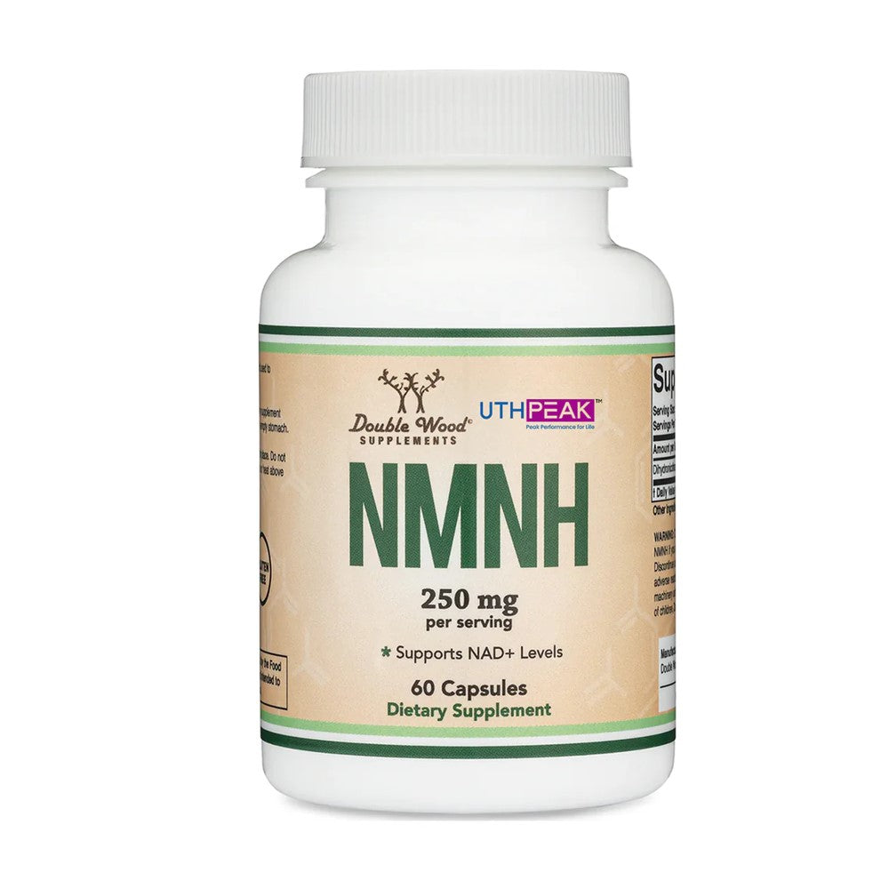 Double Wood Supplements PEAK NMNH – Supports NAD+ Levels | 250mg per Serving | 60 Capsules