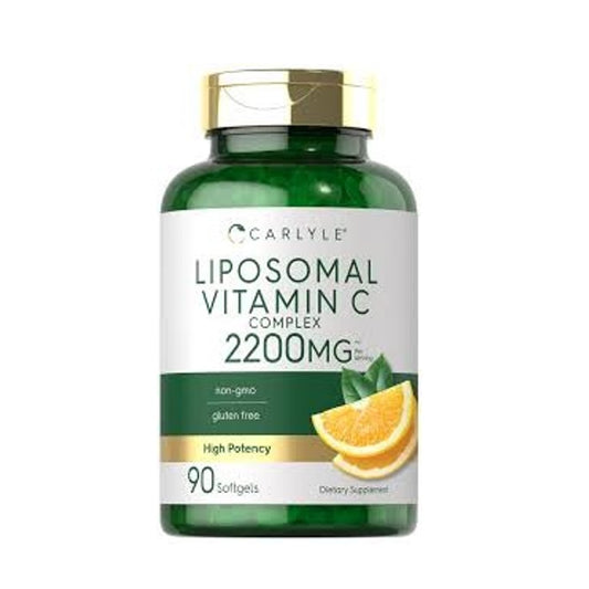 Carlyle Liposomal Vitamin C Complex 2200mg – High Potency, Non-GMO, Gluten-Free Dietary Supplement | 90 Softgels