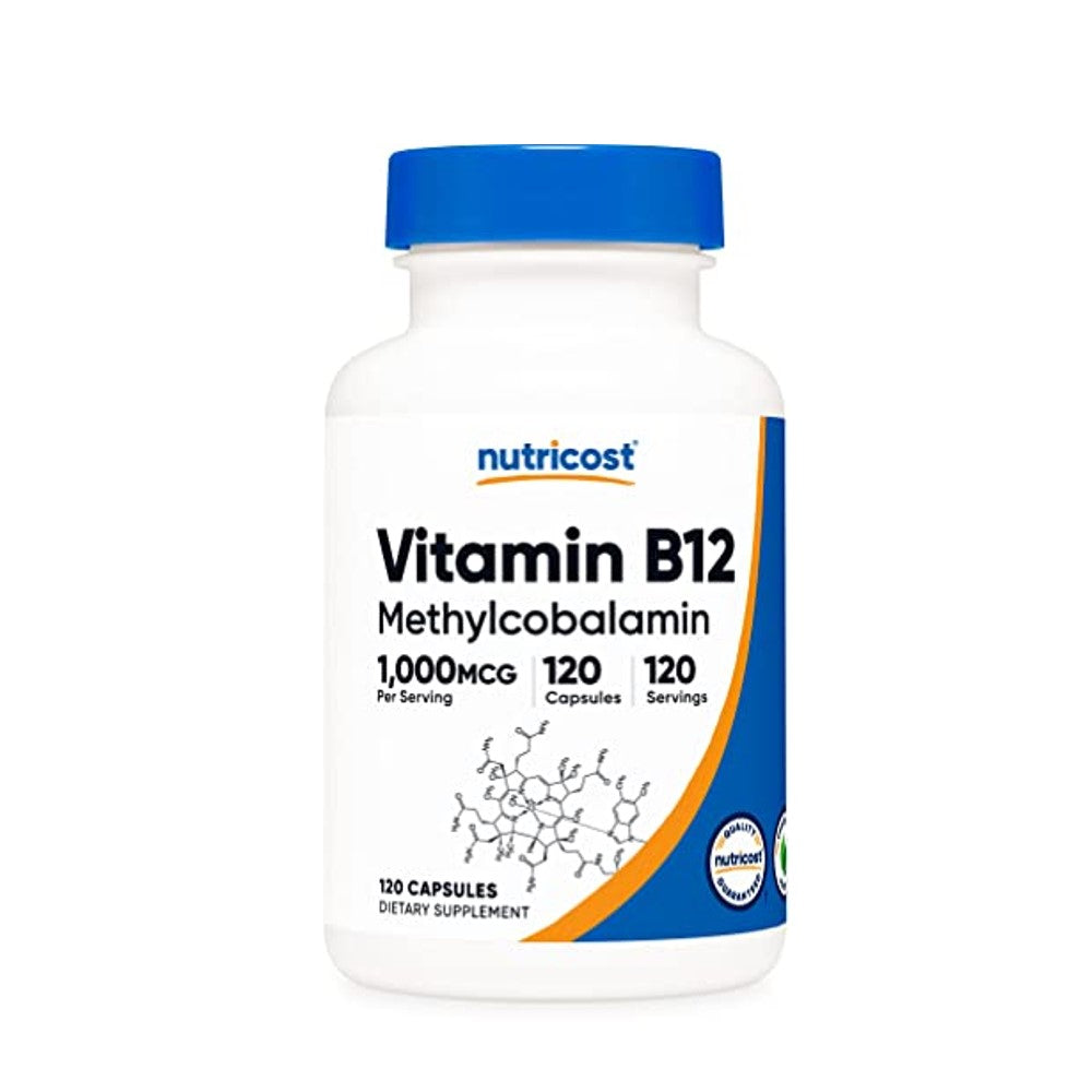 Nutricost Vitamin B12 Methylcobalamin 2,000mcg per Serving Dietary Supplement | 120 Capsules | 120 Servings