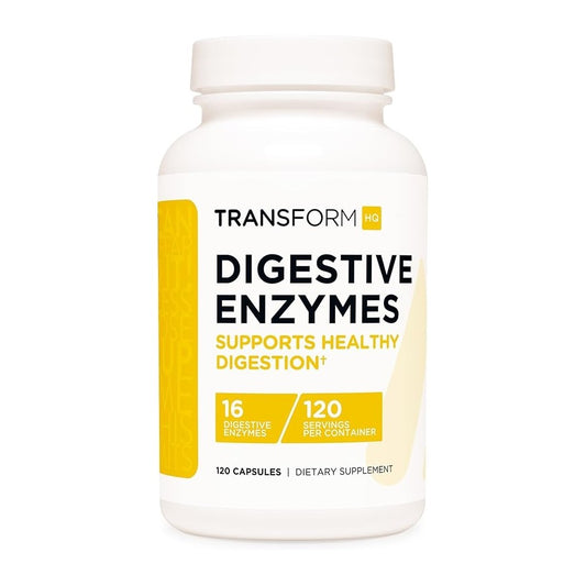 Transform Digestive Enzymes – Supports Healthy Digestion 620mg per Serving Dietary Supplement | 120 Capsules | 120 Servings
