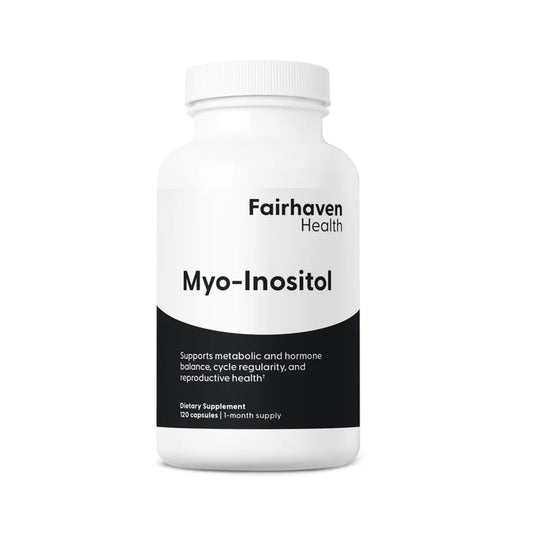 Fairhaven Health Myo-Inositol – Supports Hormone Balance, Metabolic Health, and Reproductive Wellness Dietary Supplement | 240 Capsules – 2-Month Supply