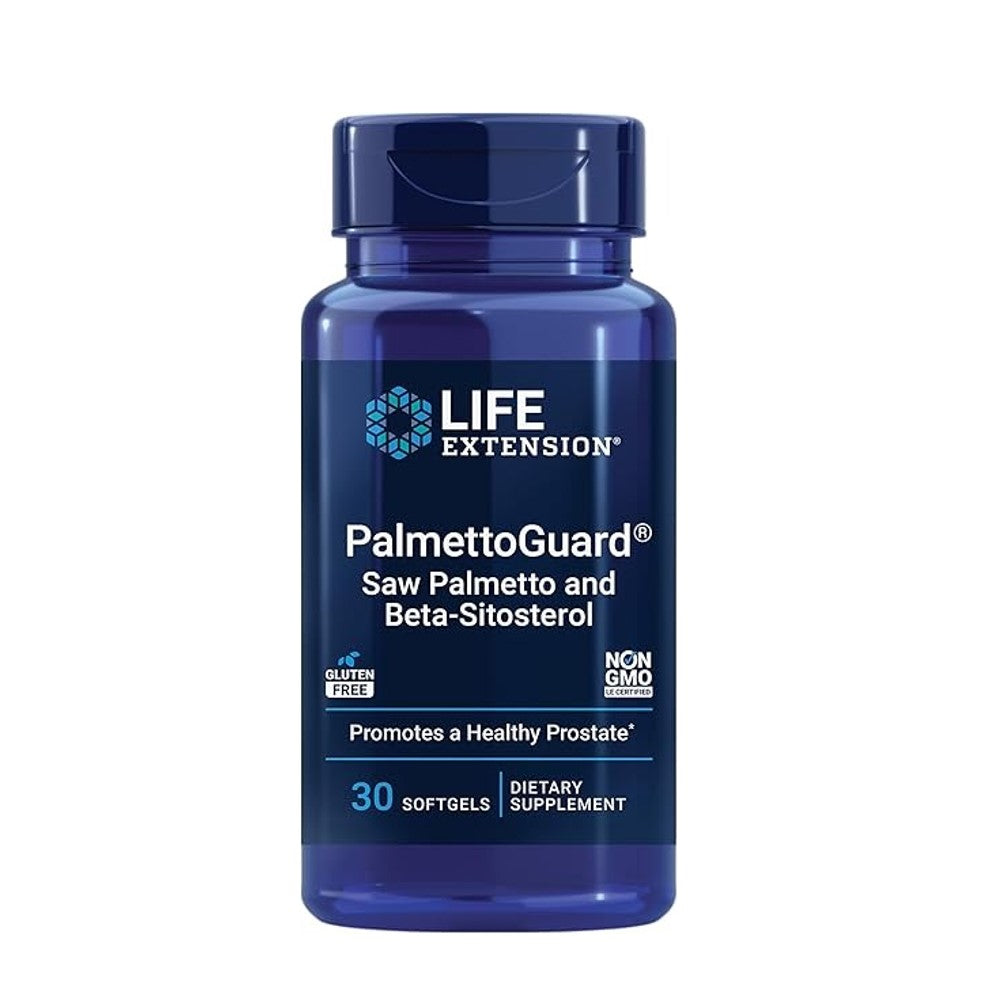 Life Extension PalmettoGuard Saw Palmetto & Beta-Sitosterol – Promotes a Healthy Prostate Non-GMO | 30 Softgels | Dietary Supplement