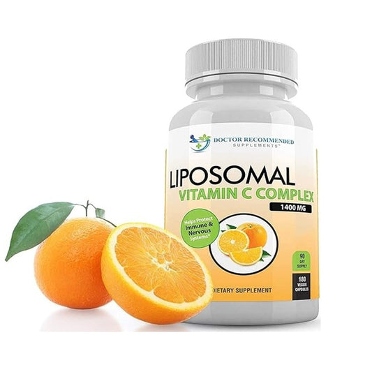 Doctor Recommended Supplements Liposomal Vitamin C Complex 1400mg – Immune & Nervous System Support Dietary Supplement | 180 Capsules