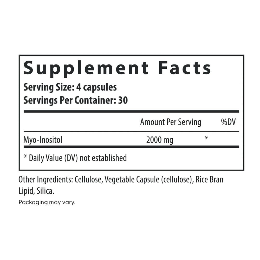 Fairhaven Health Myo-Inositol – Supports Hormone Balance, Metabolic Health, and Reproductive Wellness Dietary Supplement | 240 Capsules – 2-Month Supply