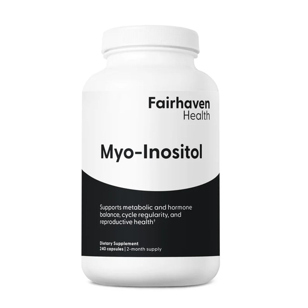 Fairhaven Health Myo-Inositol – Supports Hormone Balance, Metabolic Health, and Reproductive Wellness Dietary Supplement | 240 Capsules – 2-Month Supply