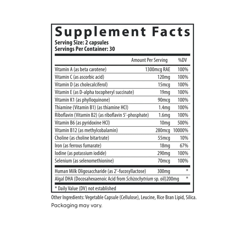 Fairhaven Health Postnatal Multivitamin Essentials with DHA – Daily Support for Postpartum Moms & Newborns Natural Lavender Aroma | Dietary Supplement | 40 Capsules – One-Month Supply