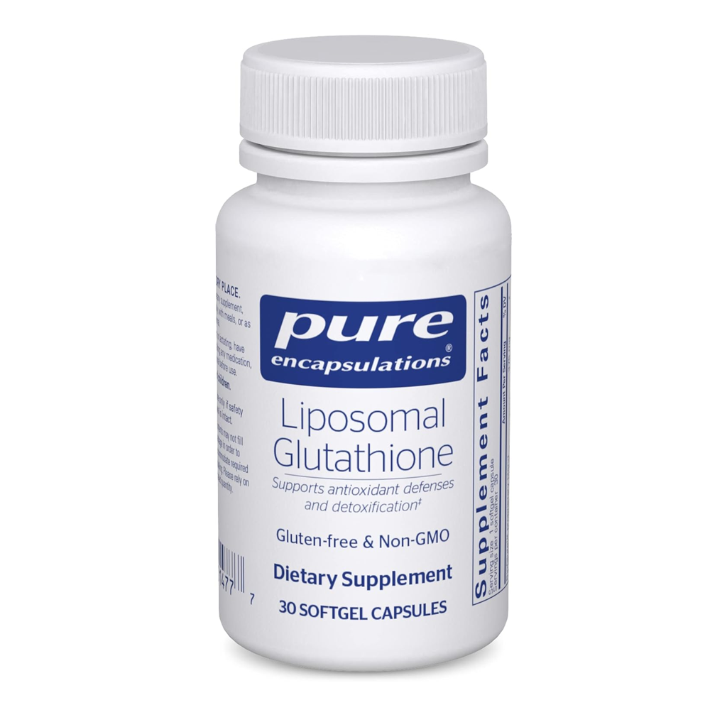 Pure Encapsulations Liposomal Glutathione 60 Softgel Capsules – Gluten-Free & Non-GMO