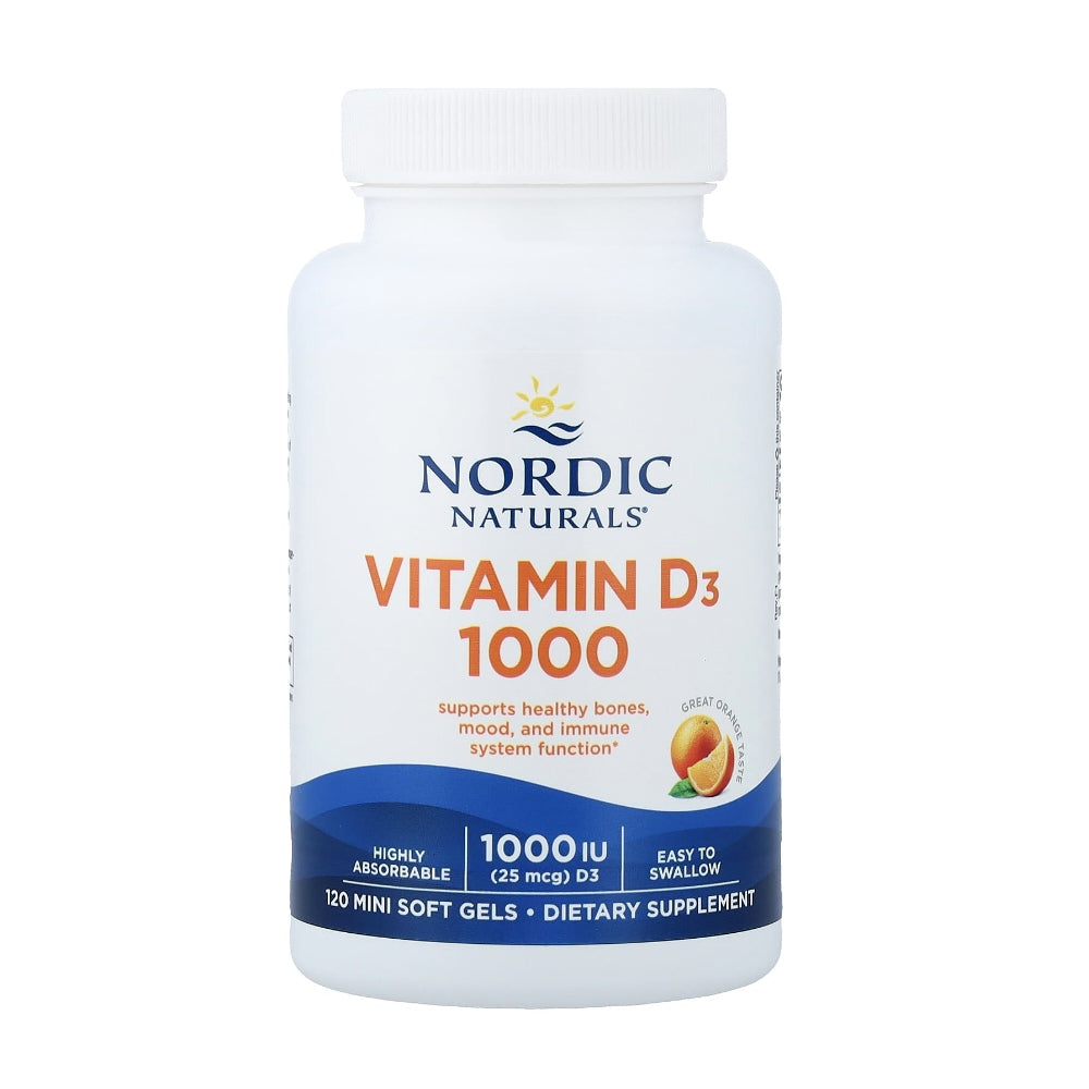 Nordic Naturals Vitamin D3 1000 Iu (25 Mcg) – Bone, Mood & Immune Support – 120 Mini Softgels
