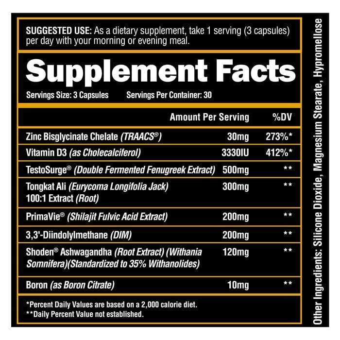 Alpha Lion SUPERHUMAN® TEST - Natural Male Hormone Optimization 90 caps