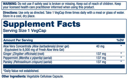 Solaray Super Aloe Vera 100 Caps