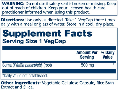 Solaray Suma Root 500mg 100 Caps