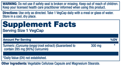 Solaray Turmeric Root Extract 300mg 60 Caps