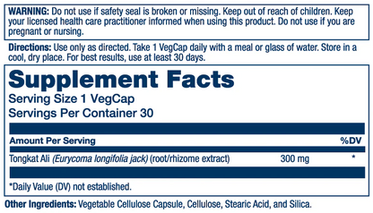 Solaray Tongkat Ali Extract 30 Softgels