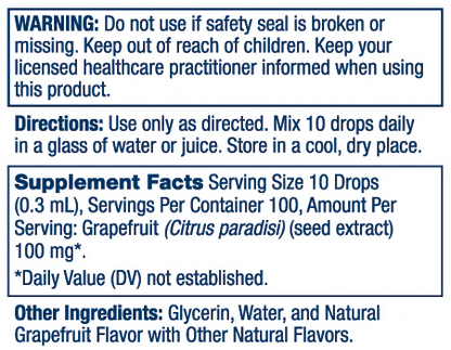 Solaray Grapefruit Seed Extract 100mng 30ml