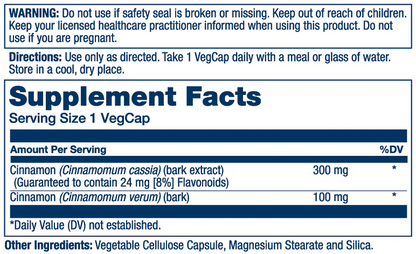 Solaray Cinnamon Bark Extract 300mg 60 Caps
