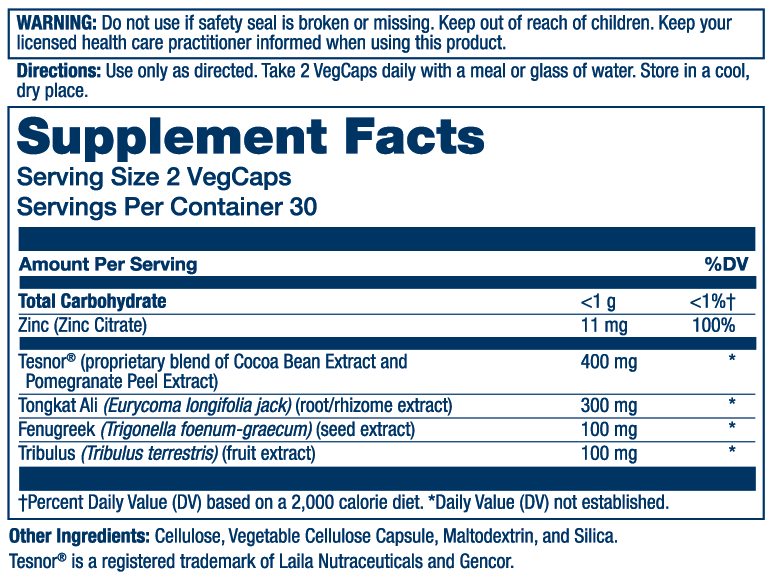 Solaray Testosterone Support* 60 Caps