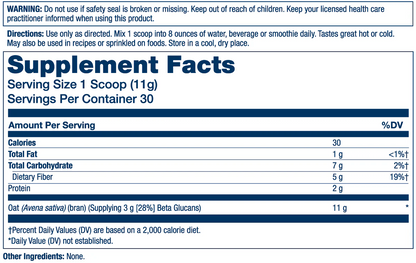 Solaray Oat Fiber 328g