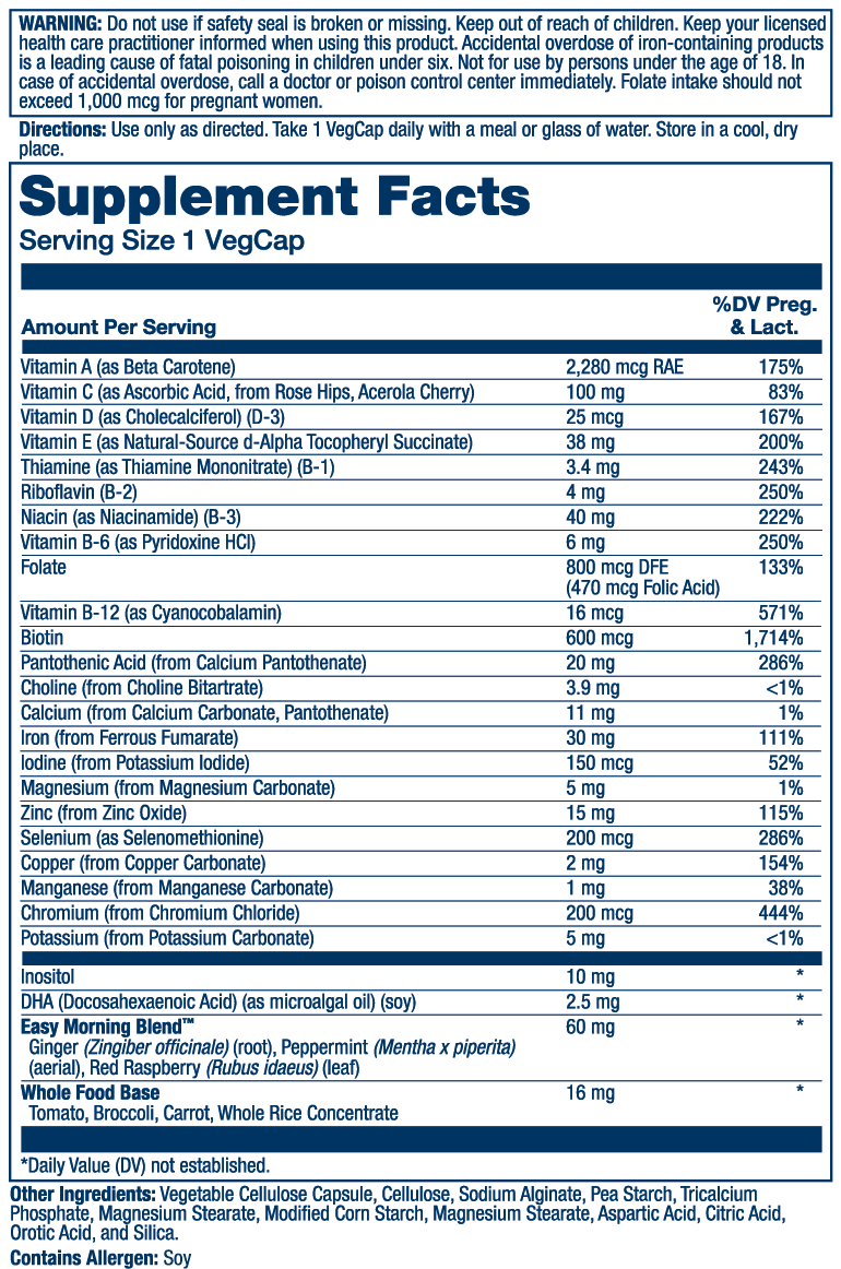 Solaray Once Daily Prenatal Multivitamin 90 Caps