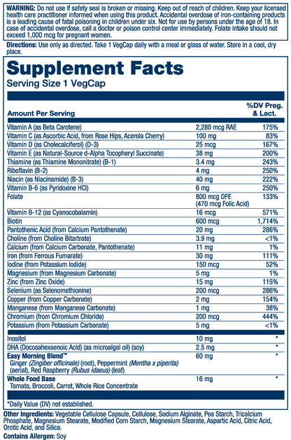 Solaray Once Daily Prenatal Multivitamin 90 Caps