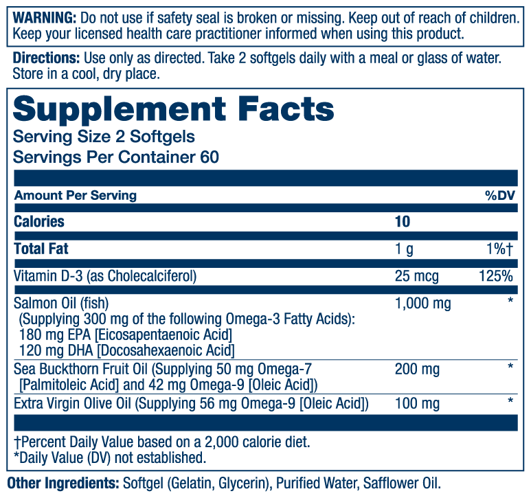 Solaray Super Omega 3-7-9 120 Softgels