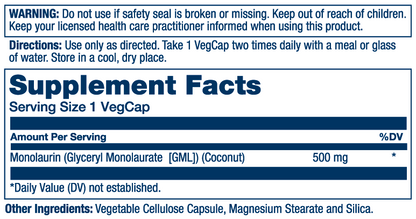 Solaray Monolaurin 60 Caps