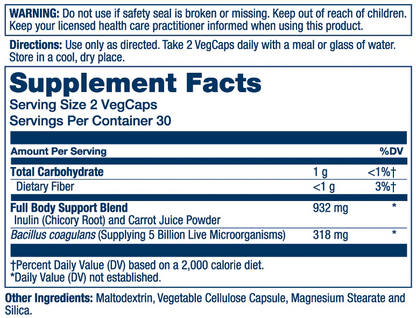 Solaray Bacillus Coagulans 60 Caps