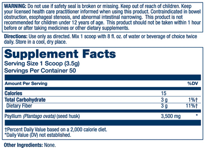 Solaray Psyllium Husk Fiber 175g