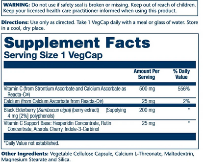 Solaray Reacta-C & Elderberry 120 Caps
