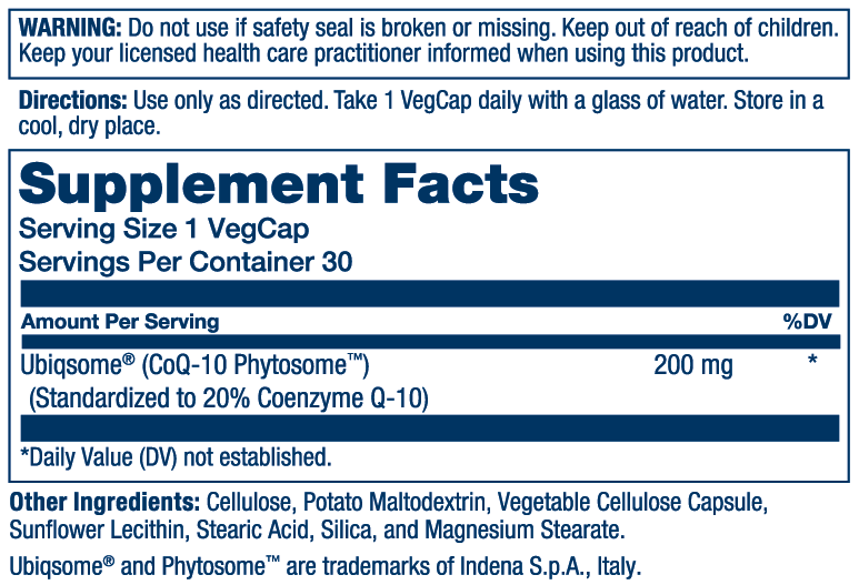 Solaray Pro Sorb Co Q10 9x 200mg 30 Caps