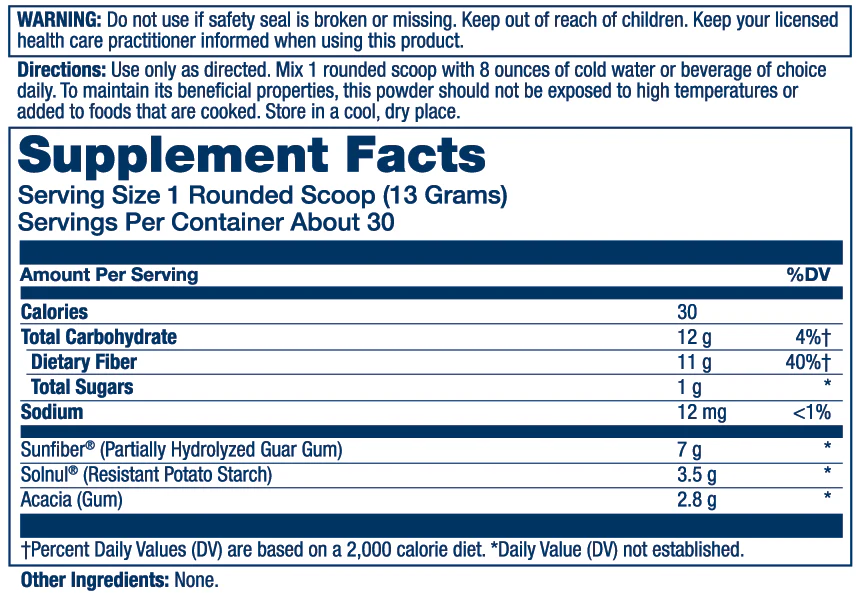 Solaray Triple Fiber 401g