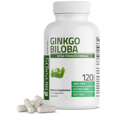 Bronson Vitamins Ginkgo Biloba - 500 Mg 90 Caps