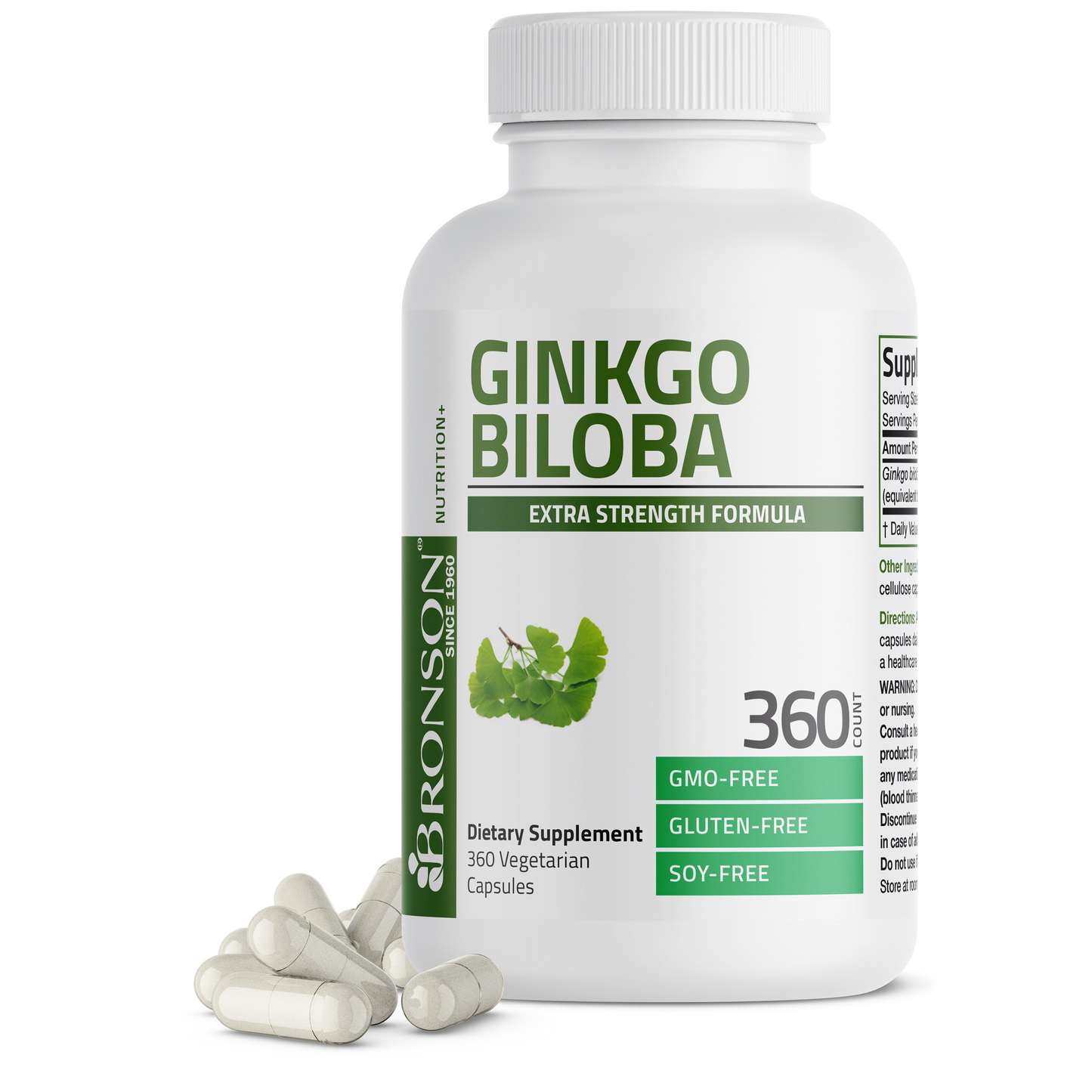 Bronson Vitamins Ginkgo Biloba - 500 Mg 90 Caps