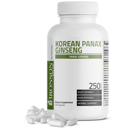 Bronson Vitamins Korean Panax Ginseng - 1,000 Mg 120 Caps