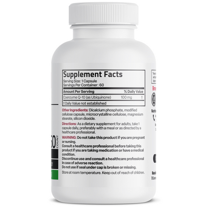 Bronson Vitamins Co Q10 - 100 Mg 60 Caps