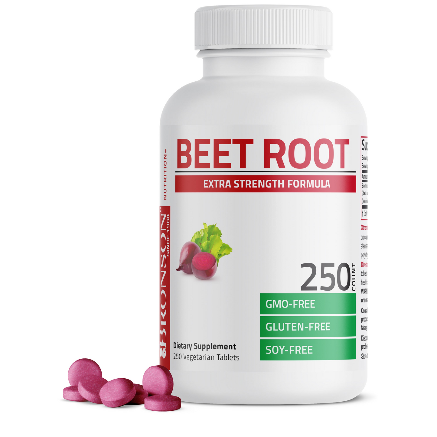 Bronson Vitamins Beet Root Extra Strength - 2,000 Mg 120 Tabs
