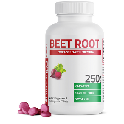 Bronson Vitamins Beet Root Extra Strength - 2,000 Mg 120 Tabs
