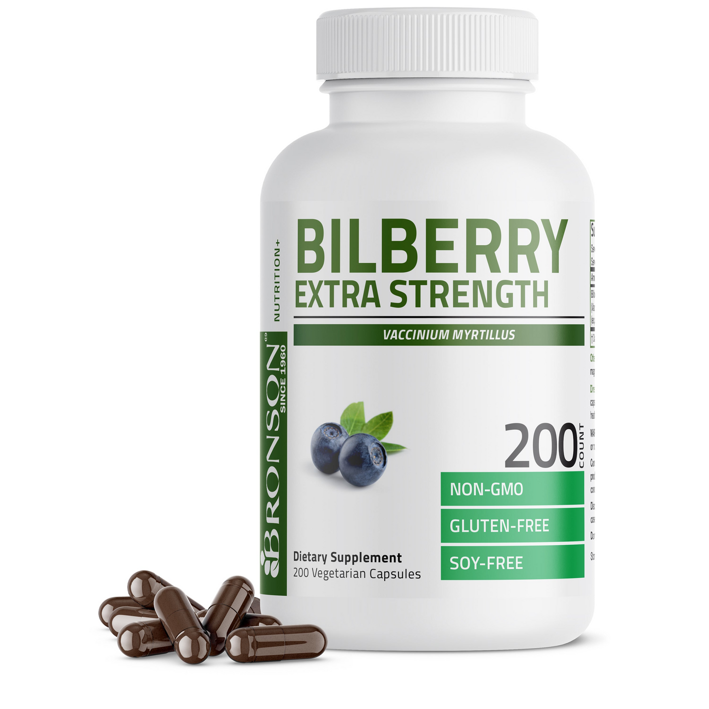 Bronson Vitamins Bilberry Extra Strength 3000 Mg 60 Caps