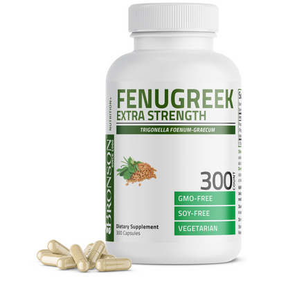 Bronson Vitamins Fenugreek Extra Strength 2400 Mg 150 Caps