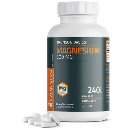 Bronson Vitamins Magnesium 500 Mg 120 Tabs